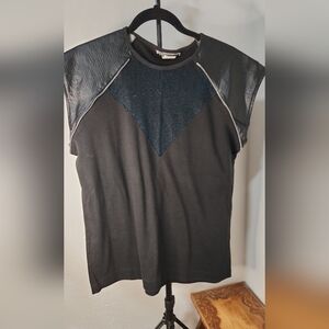 Black and Blue Women's Top